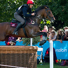 Andrei Korshunov and Fabiy competing at the 2012 Summer Olympics in London. Andrei Korshunov Fabiy cross country London 2012.jpg