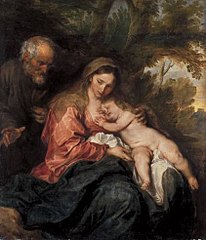 Riposo durante la fuga in Egitto (van Dyck)