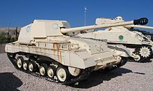 Archer was a powerful 17-pounder anti-tank gun on Valentine chassis Archer-latrun-2.jpg