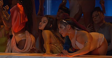 Ariana Grande performs "God Is A Woman" at the 2018 Video Music Awards in New York City.