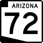 Arizona State Route 72 road sign