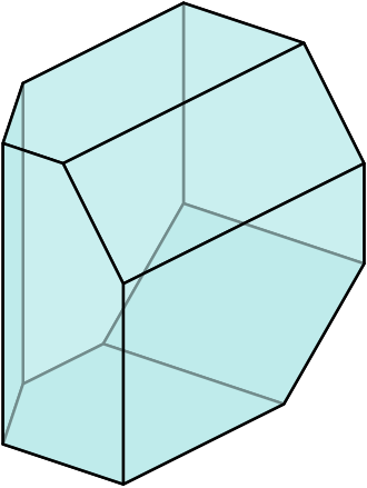 The three-dimensional Stasheff polytope. Its vertices represent the possible parenthesizations of a five-element sequence, and its edges represent applications of the associative property to these parenthesizations. Associahedron K5.svg