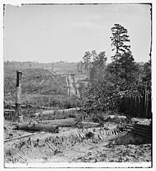 Part of the fortifications surrounding Atlanta, Georgia, in 1864 during the Civil war. Atlanta, Georgia. Fortifications.jpg