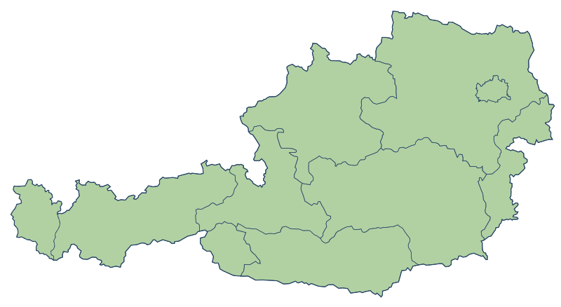 Datoteka:Austria States blank map.svg