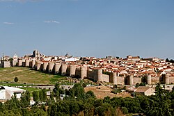 Ávila met zijn stadsmuren