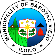 Former seal of Barotac Viejo Barotac Viejo (Iloilo) Seal.png