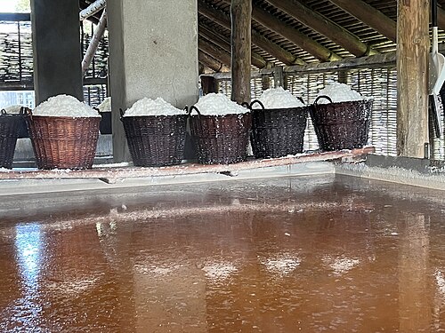 Baskets with evaporated salt, Læsø, DK