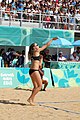 Deutsch: Beachvolleyball bei den Olympischen Jugendspielen 2018; Tag 11, 17. Oktober 2018; Jungen, Spiel um Platz 3 – USA (Devon Newberry/Lindsey Sparks)-Norwegen (Emilie Olimstad/Frida Berntsen) 1:2 (21–1/13–21/9–15) English: Beach volleyball at the 2018 Summer Youth Olympics at 17 October 2018 – Bronze Medal Match – USA (Devon Newberry/Lindsey Sparks)-Norway (Emilie Olimstad/Frida Berntsen) 1:2 (21–1/13–21/9–15)