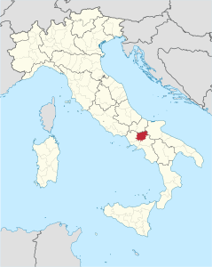 Provincia di Benevento – Localizzazione