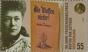 Bertha von Suttner, Briefmarke, Deutschland 2005.jpg