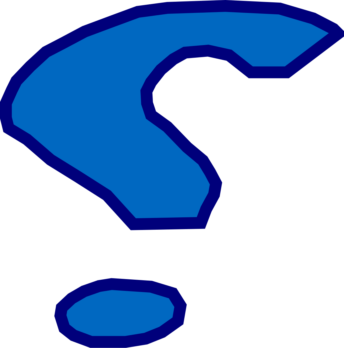 blue question mark clipart