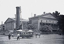 Horse-drawn trams in New Orleans about 1890