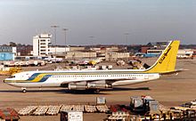 Eine zur am 10. September 1982 verunglückten Boeing 707 baugleiche Maschine