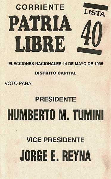 File:Boleta elecciones argentinas de 1995 - Patria Libre.jpg