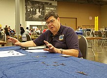 Author Larry Bond at Origins 2018 Bond 2018 cropped.jpg