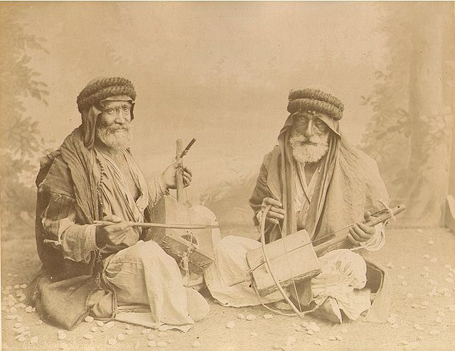 Félix Bonfils Beduin violin players, 1880s