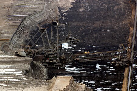 Braunkohlenbagger im Tagebau Hambach