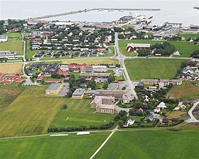 Brekstad, vista desde el oeste