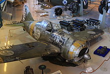 Brewster B-239 аса Лаури Пекари с бортовым номером BW-372 в Музее авиации Финляндии