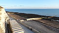 Undercliff Walk, Brighton, East Sussex, with the beach also visible in October 2013.