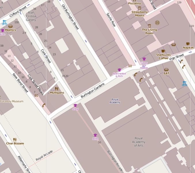 File:Burlington Gardens, London on Open Street Map.jpg