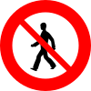 C26.2 No pedestrians