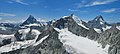 * Nomination Matterhorn (4,478 m); Dent d'Héron (4,174 m); Wellenkuppe (3,903 m); Obergabelhorn (4,063 m); Dent Blanche (4,358 m). By User:Roy Egloff --Augustgeyler 22:17, 5 April 2023 (UTC) * Promotion  Support Good quality. --SHB2000 00:20, 6 April 2023 (UTC)