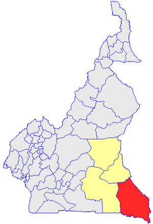 Departemen lokasi di Kamerun