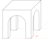Hình chiếu trục đo xiên góc cân Oblique projection (cabinet)