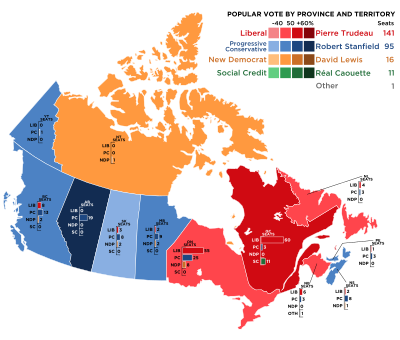 Canada 1974 føderale valg.svg