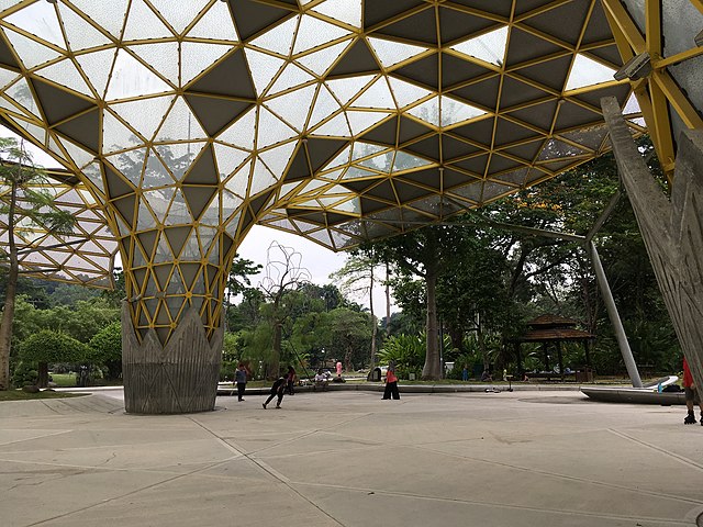 Canopy at the Main Square (Laman Perdana) of the garden.