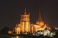La cathédrale de Lausanne de nuit, Suisse