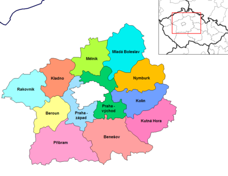 مقاطعات إقليم بوهيميا الوسطى