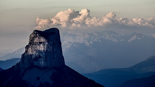 Cheminée de montagne, Mont Aiguille