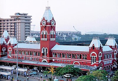 Puratchi Thalaivar Dr. M.G. Ramachandran Central Railway Station, one of India's major railway stations