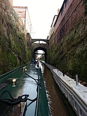 Canal cutting by Chester city walls