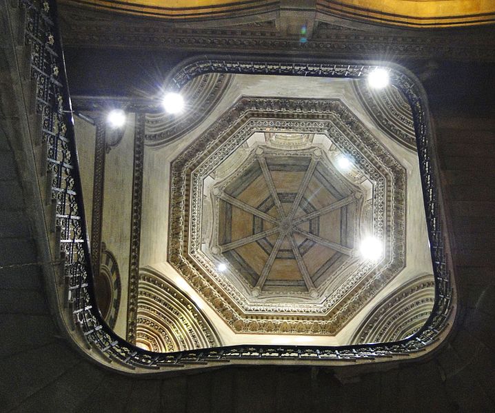 File:Chhatrapati Shivaji Terminus (formerly Victoria Terminus) - Central dome over grand staircase - 2.jpg
