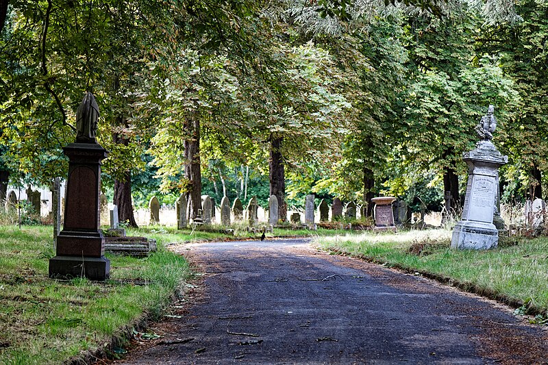 File:City of London Cemetery Divisional Road monuments.jpg