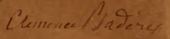 signature de Clémence Badère