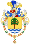 Escudo de armas de Sebastián Piñera (Orden de Isabel la Católica) .svg