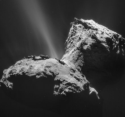 The Comet 67P/Churyumov–Gerasimenko as seen by Rosetta in 2015; CAESAR's proposed target.