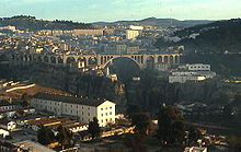 Pohled na viadukt Sidi Rached v roce 1972.