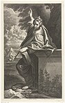 『アンティオキアの聖マルガリタ』にもとづくコルネリス・ブルーマールト (Cornelis Bloemaert) による版画