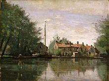 Gezicht in Holland (circa 1850), in het Philadelphia Museum of Art