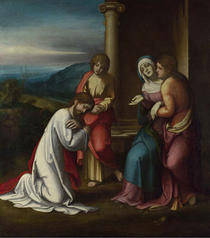 Christ taking Leave of his Mother