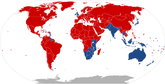 Route Sens De Circulation: Histoire, Répartition mondiale, Historique des changements et particularités par pays