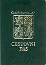 Titulní strana cestovního pasu vzor 1993