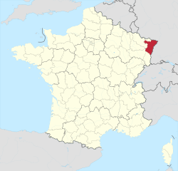 Разположение на Ба Рен във Франция