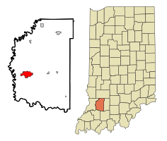 Location in the state of Indiana