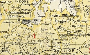 Map excerpt from The Imperial Gazetteer of India